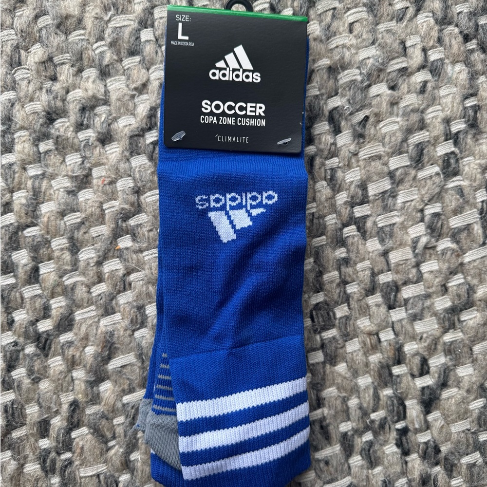 Adidas Blue Soccer Socks
